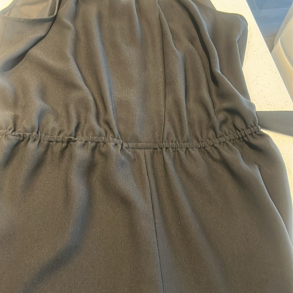 RW & Co. Black Sleeveless Pleated Neck Wide Leg Jumpsuit Size L - Picture 9 of 13